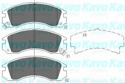 KAVO PARTS kbp5503 -  Комплект тормозных колодок, дисковый тормоз